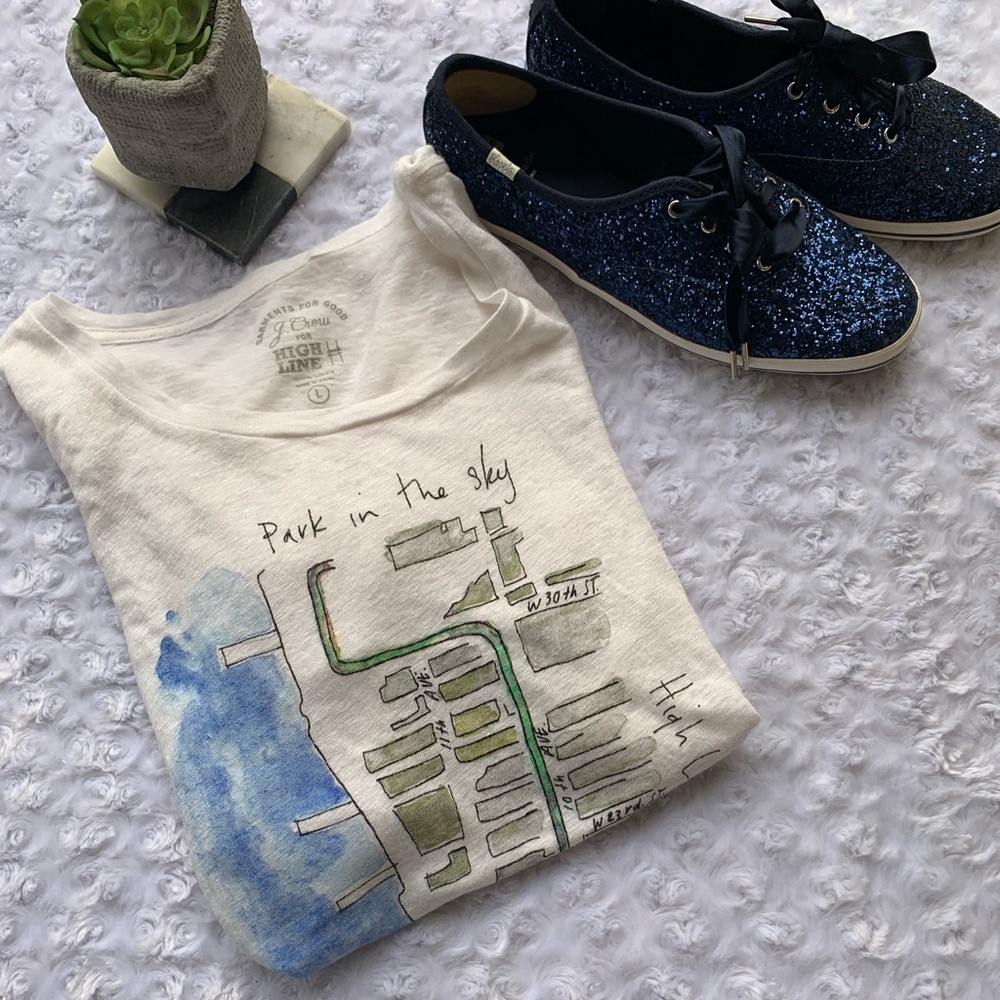 J. Crew NYC HighLine shirt L Park in the Sky